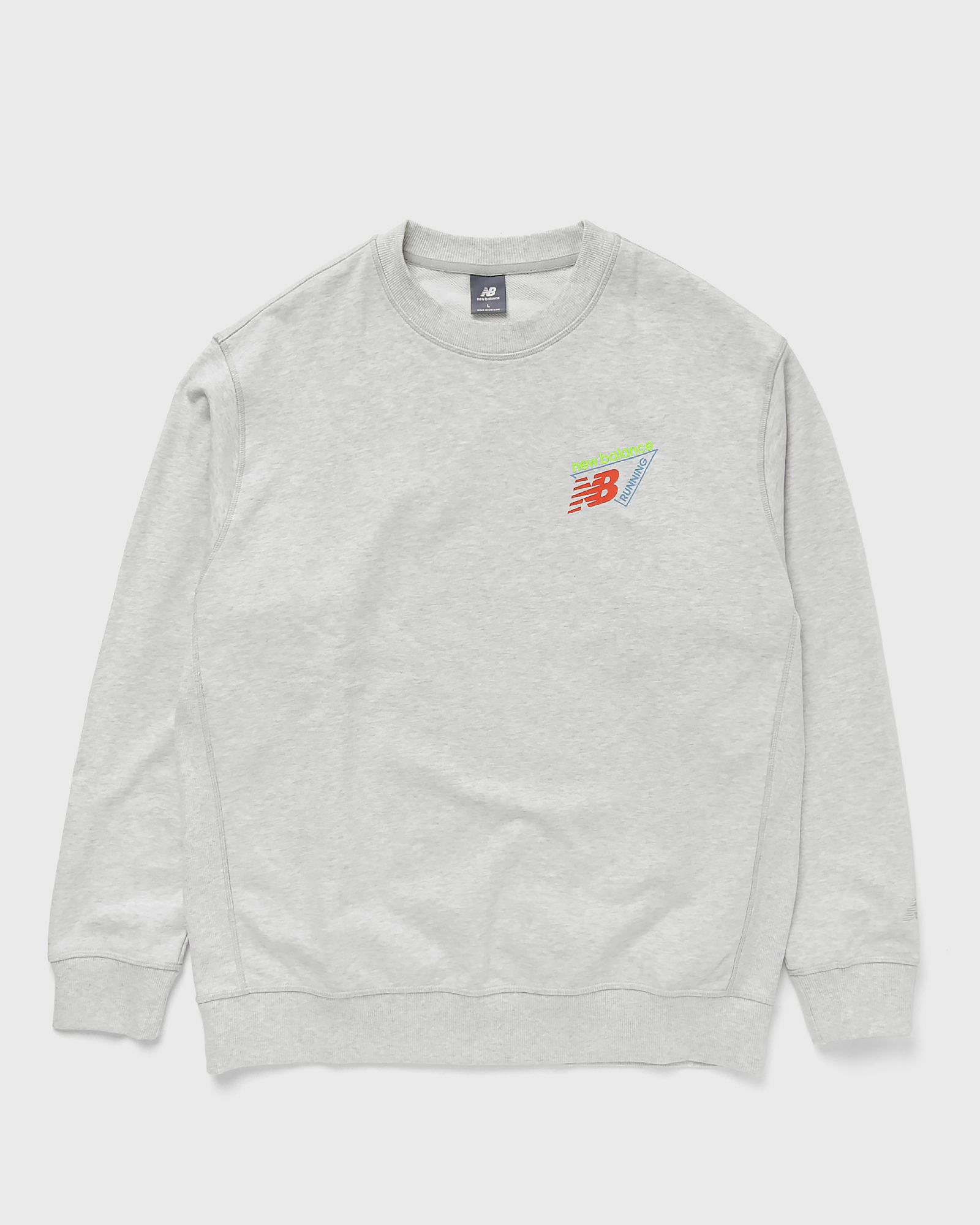 New Balance Classic Tri-Logo French Terry Crew, grey
