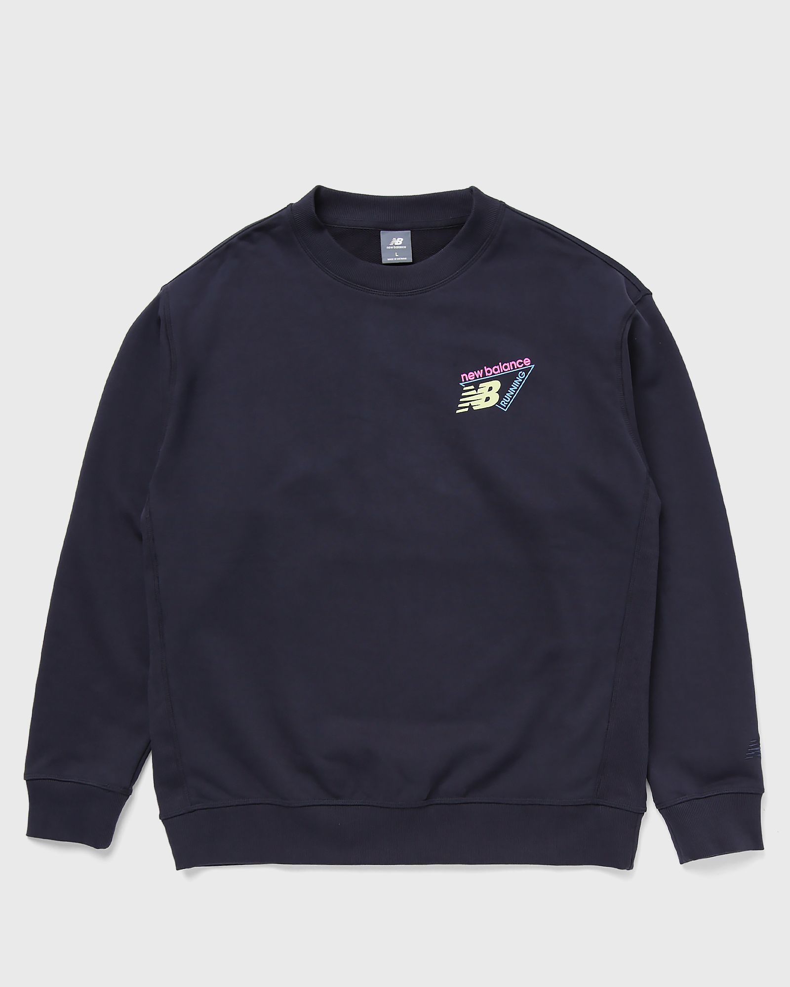 New Balance Classic Tri-Logo French Terry Crew, black
