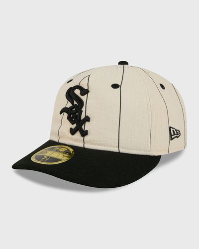 new era 59FIFTYRC LINEN 28456 CHICAGO WHITE SOX, black|beige