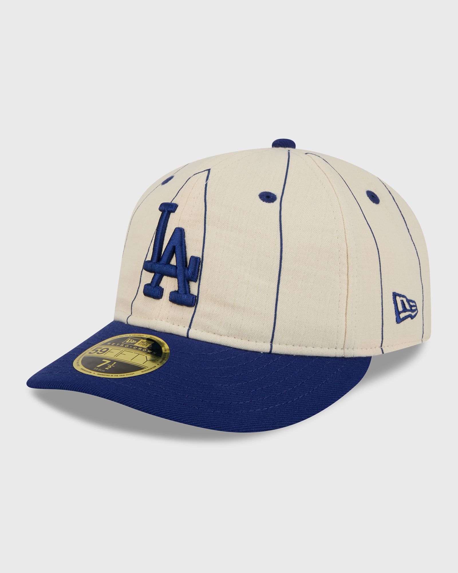 new era 59FIFTYRC LINEN 28456 LOS ANGELES DODGERS, blue|beige