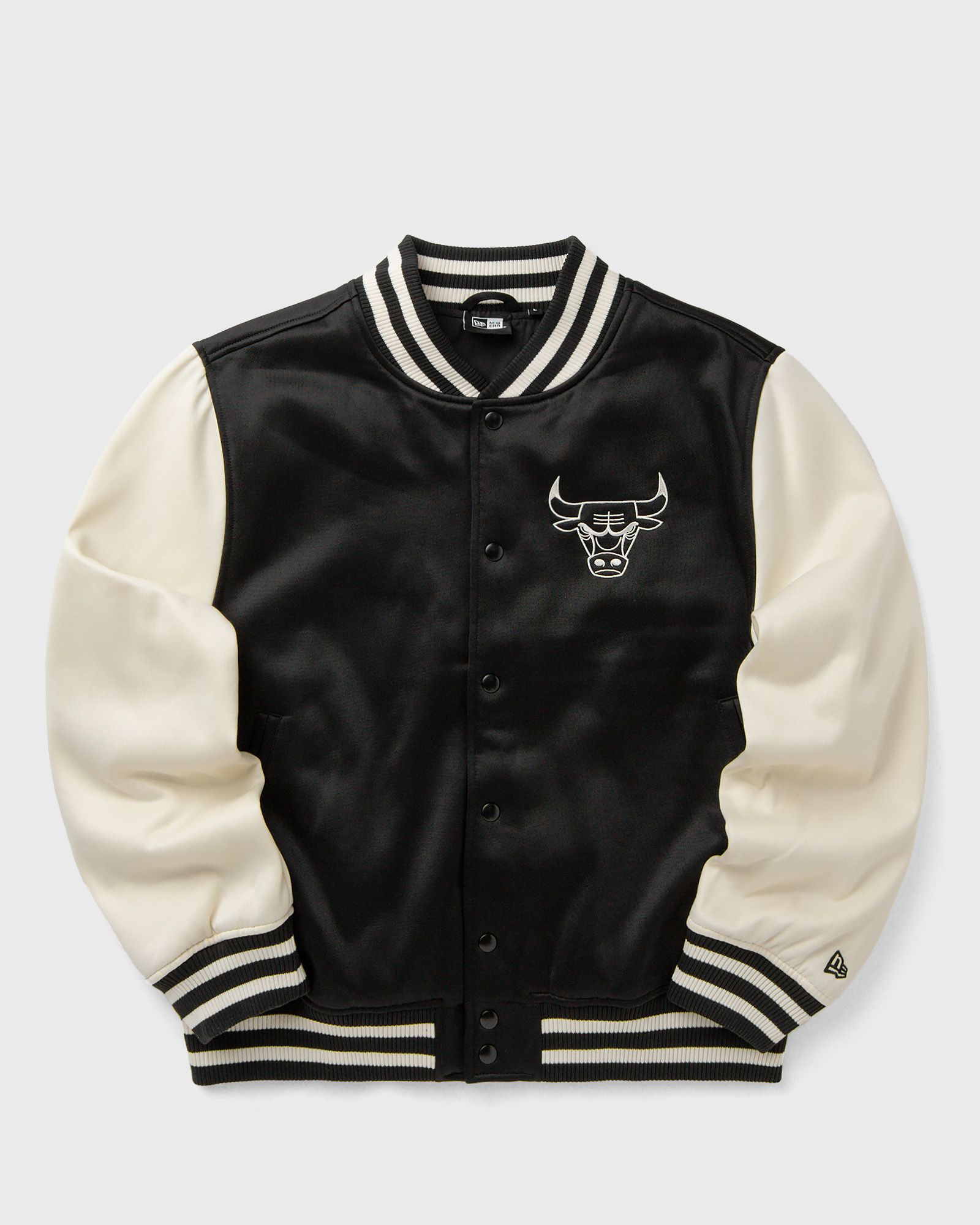 new era BOMBER JCKT CHICAGO BULLS, black|white