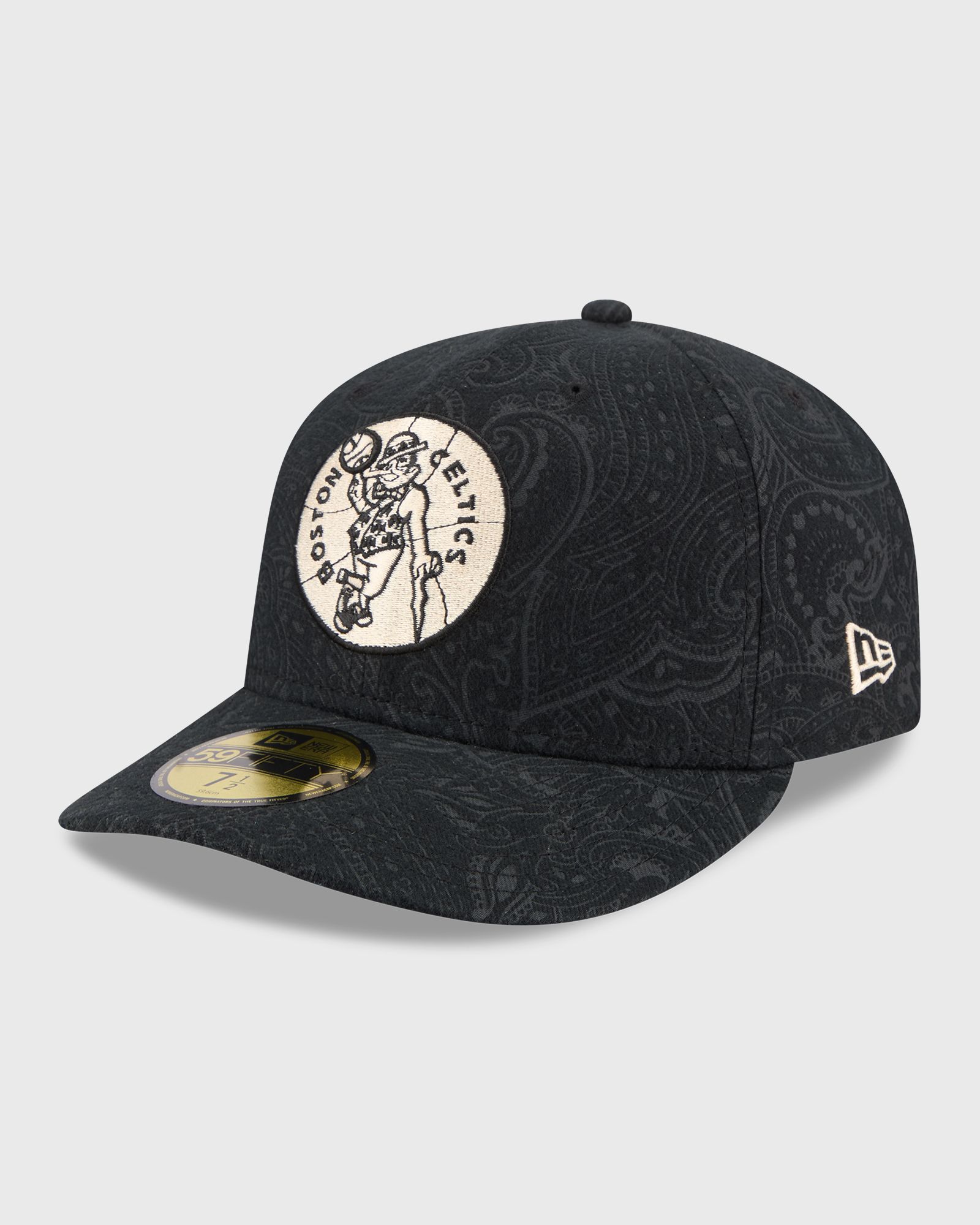 new era BRUHSED CTN 59FIFTYPC 32116 BOSTON CELTICS, black