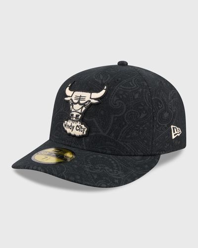 new era BRUHSED CTN 59FIFTYPC 32116 CHICAGO BULLS, black