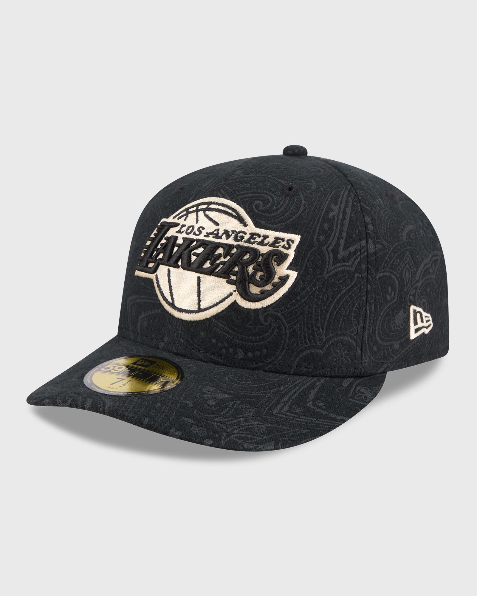 new era BRUHSED CTN 59FIFTYPC 32116 LOS ANGELES LAKERS, black