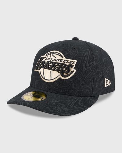 new era BRUHSED CTN 59FIFTYPC 32116 LOS ANGELES LAKERS, black