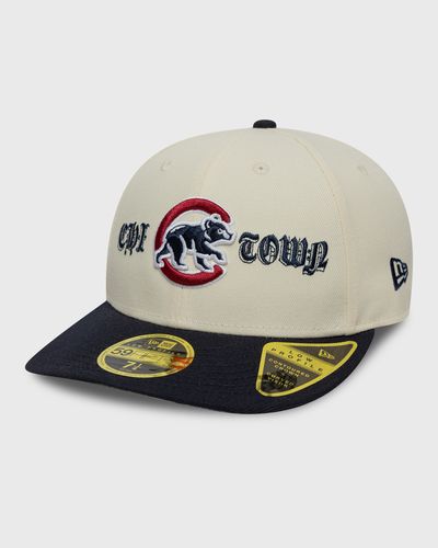 new era COOPS LOGO 59FIFTY LP CHICAGO CLUBS, black|beige