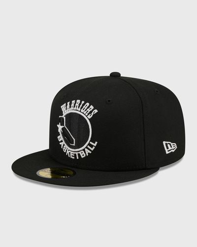 new era HWC 31587 59FIFTY BLKBLKWHI GOLDEN STATE WARRIORS, black