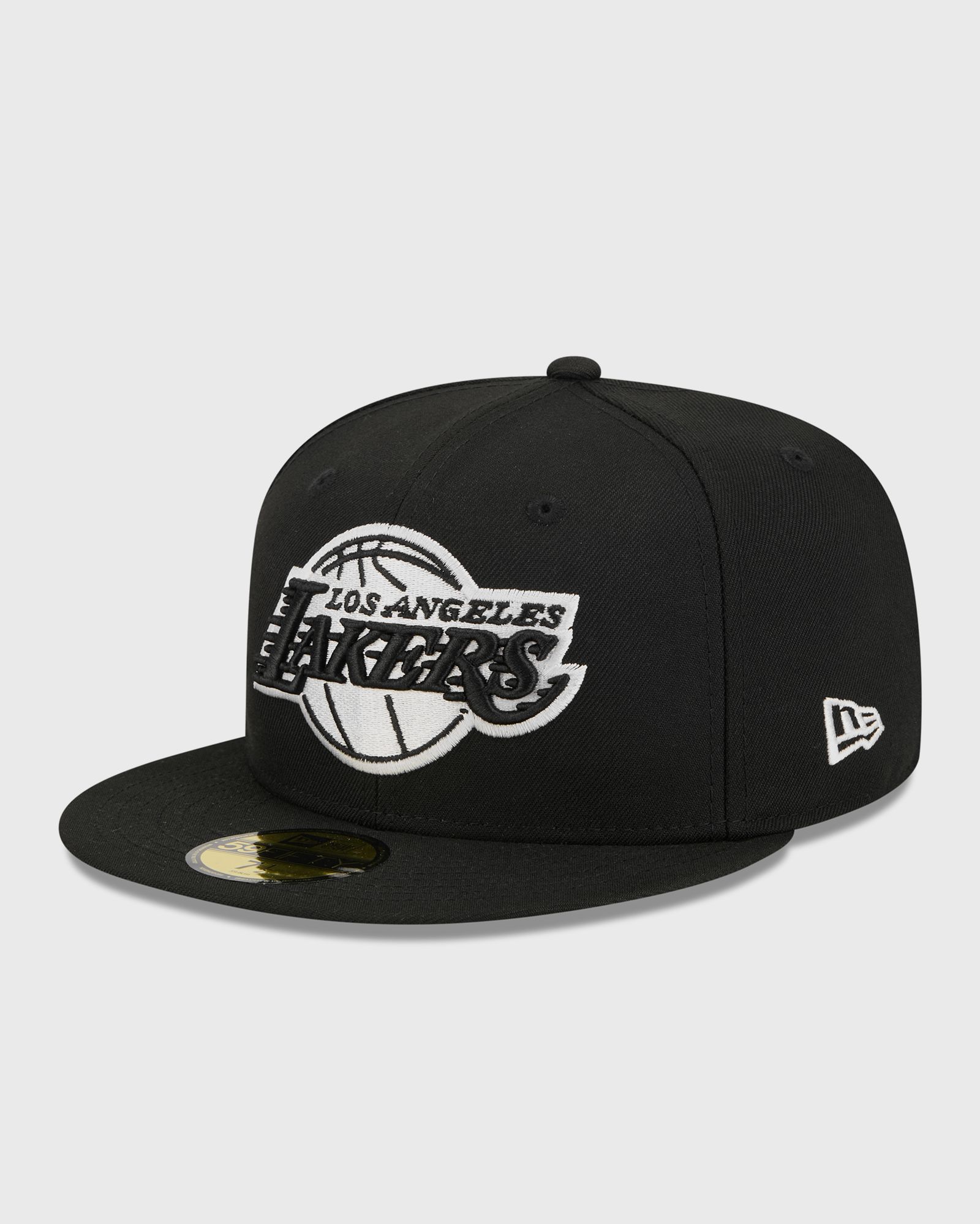 new era HWC 31587 59FIFTY BLKBLKWHI LOS ANGELES LAKERS, black