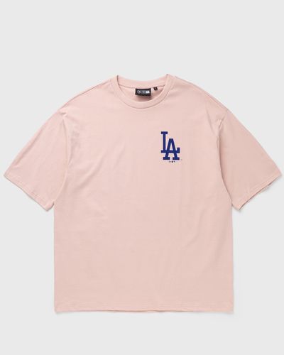 new era MLB CAP GRPHC OS TEE LOS ANGELES DODGERS, pink