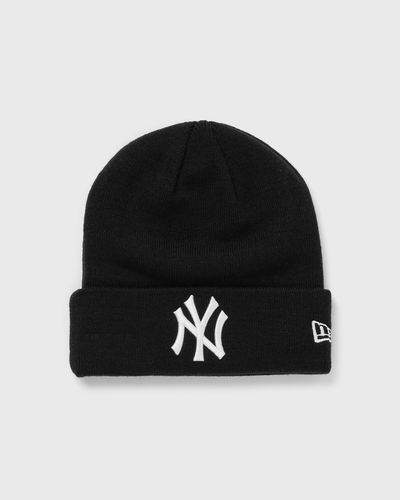 new era MLB ESSENTIAL CUFF BEANIE NEW YORK YANKEES, black