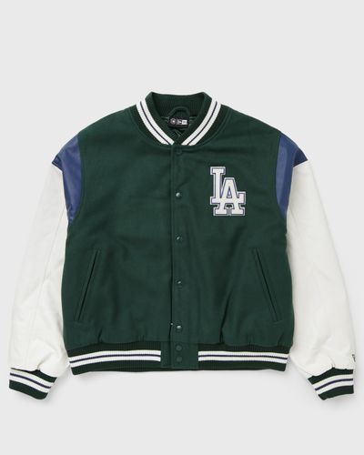 new era MLB VARSITY JCKT LOS ANGELES DODGERS, beige