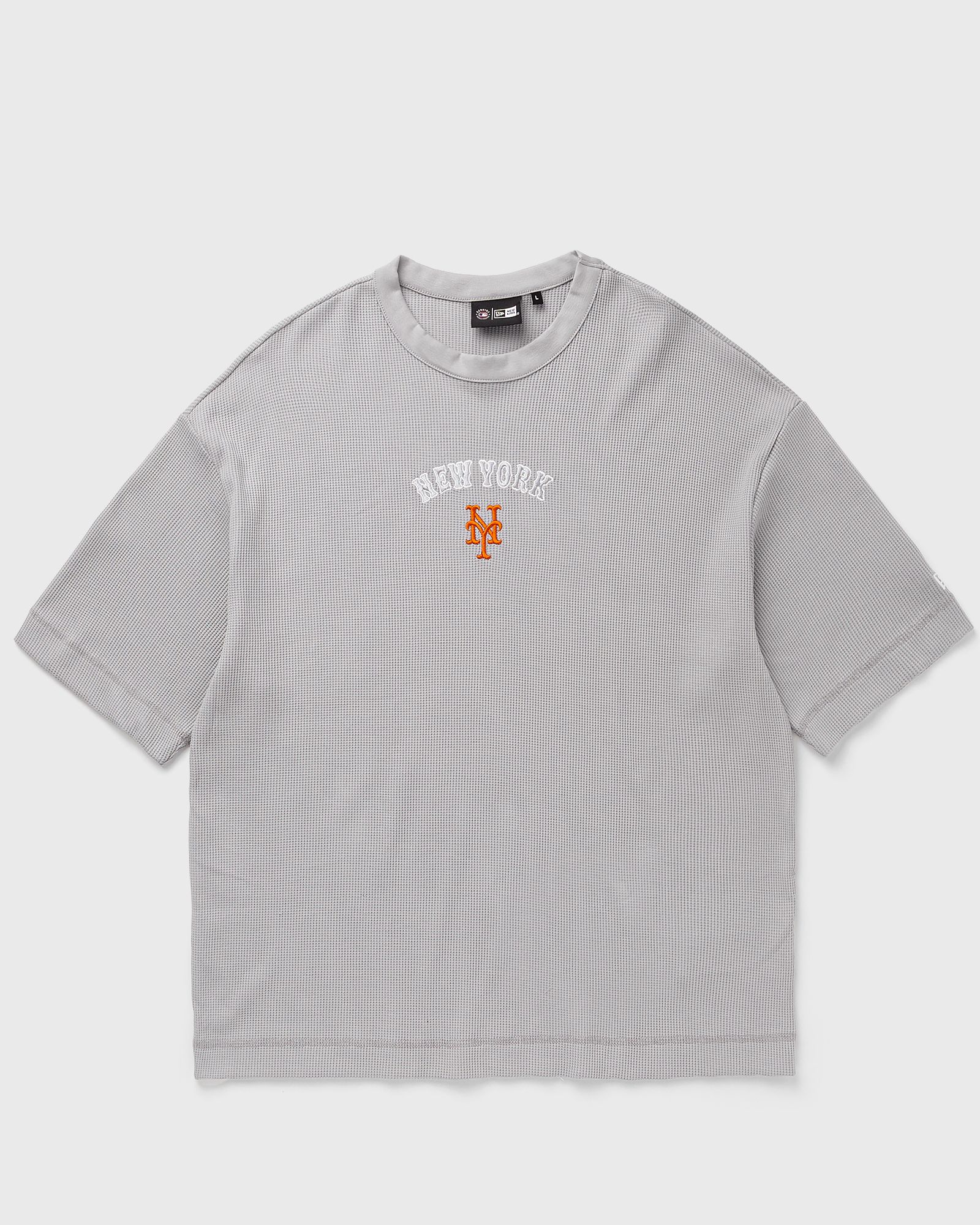 new era MLB WAFFLE BOX TEE NEW YORK METS, grey