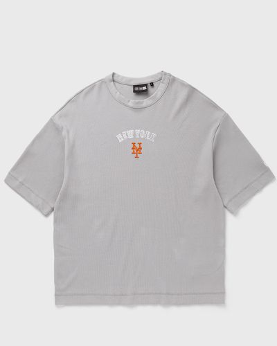 new era MLB WAFFLE BOX TEE NEW YORK METS, grey