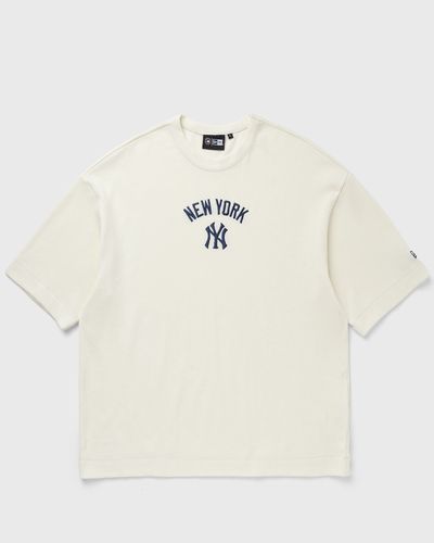 new era MLB WAFFLE BOX TEE NEW YORK YANKEES, beige