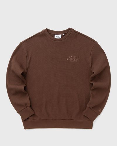 new era NE SCRIPT WAFFLE CREW NEWERA, brown
