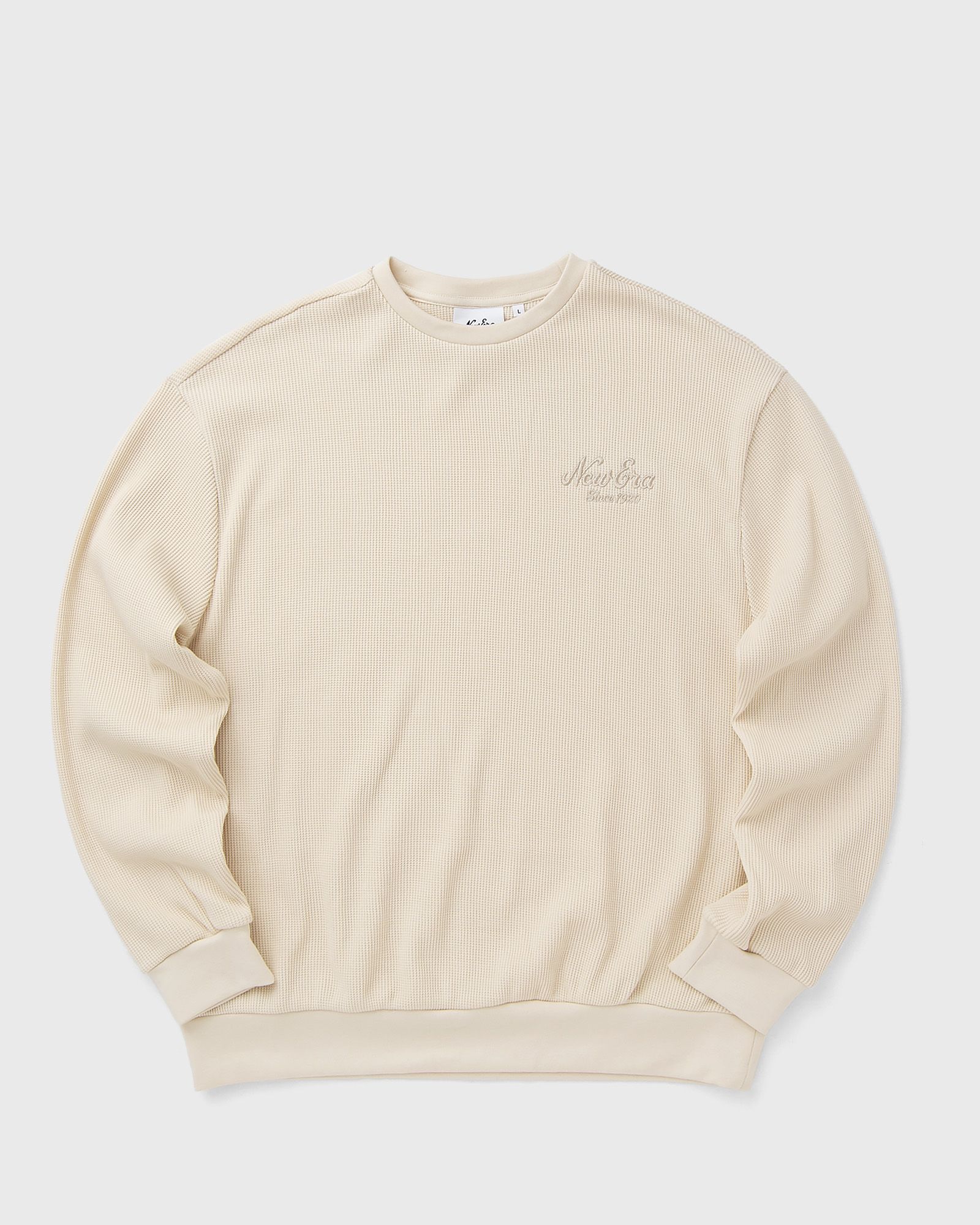 new era NE SCRIPT WAFFLE CREW NEWERA, beige
