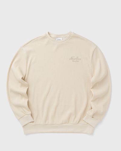 new era NE SCRIPT WAFFLE CREW NEWERA, beige