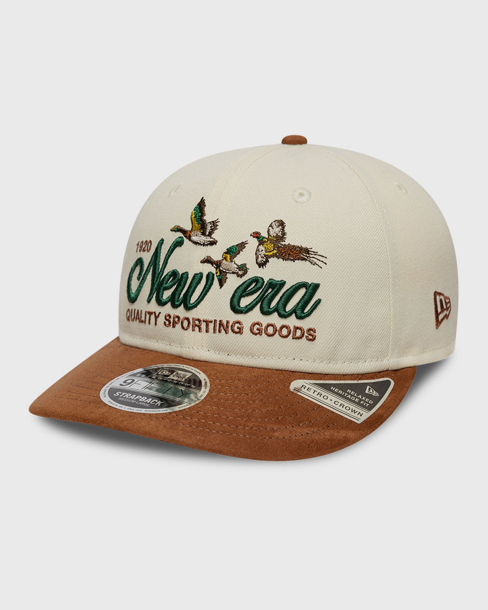 new era NE SUEDE PC 9FIFTY RC NEWERA, brown|beige