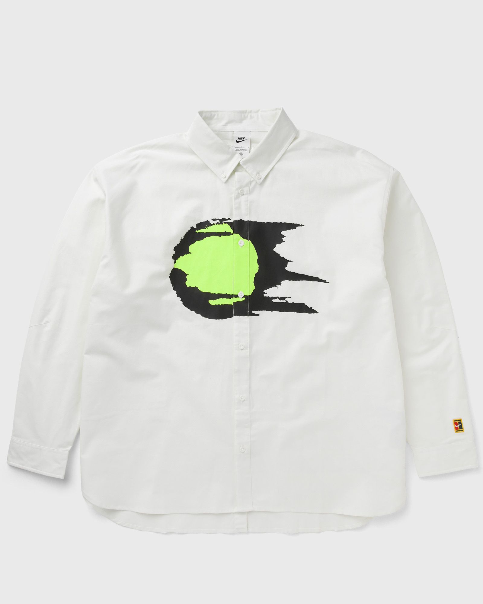 Nike CLUB RULES OXFORD LS BALL, white