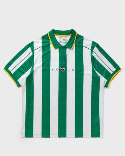 Nike DF FF POLO SS LOOSE, green|white