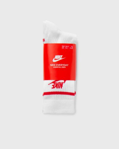 Nike Dri-FIT Everyday Essential Crew Socks (3 Pairs), white