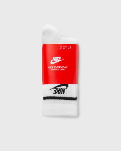 Nike Dri-FIT Everyday Essential Crew Socks (3 Pairs), white