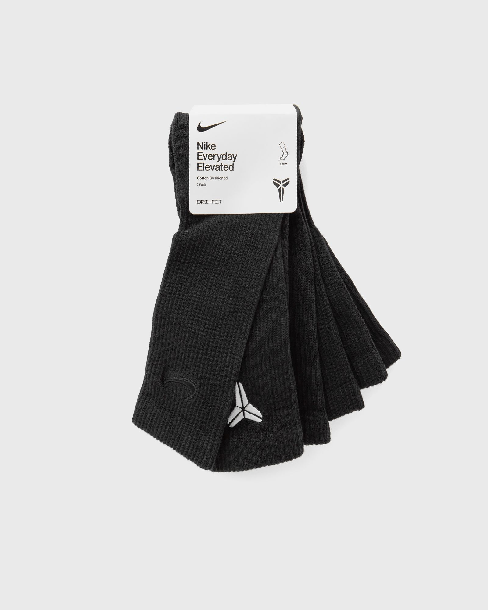 Nike KOBE EVERYDAY ELEVATED CREW SOCKS 3PACK, grey