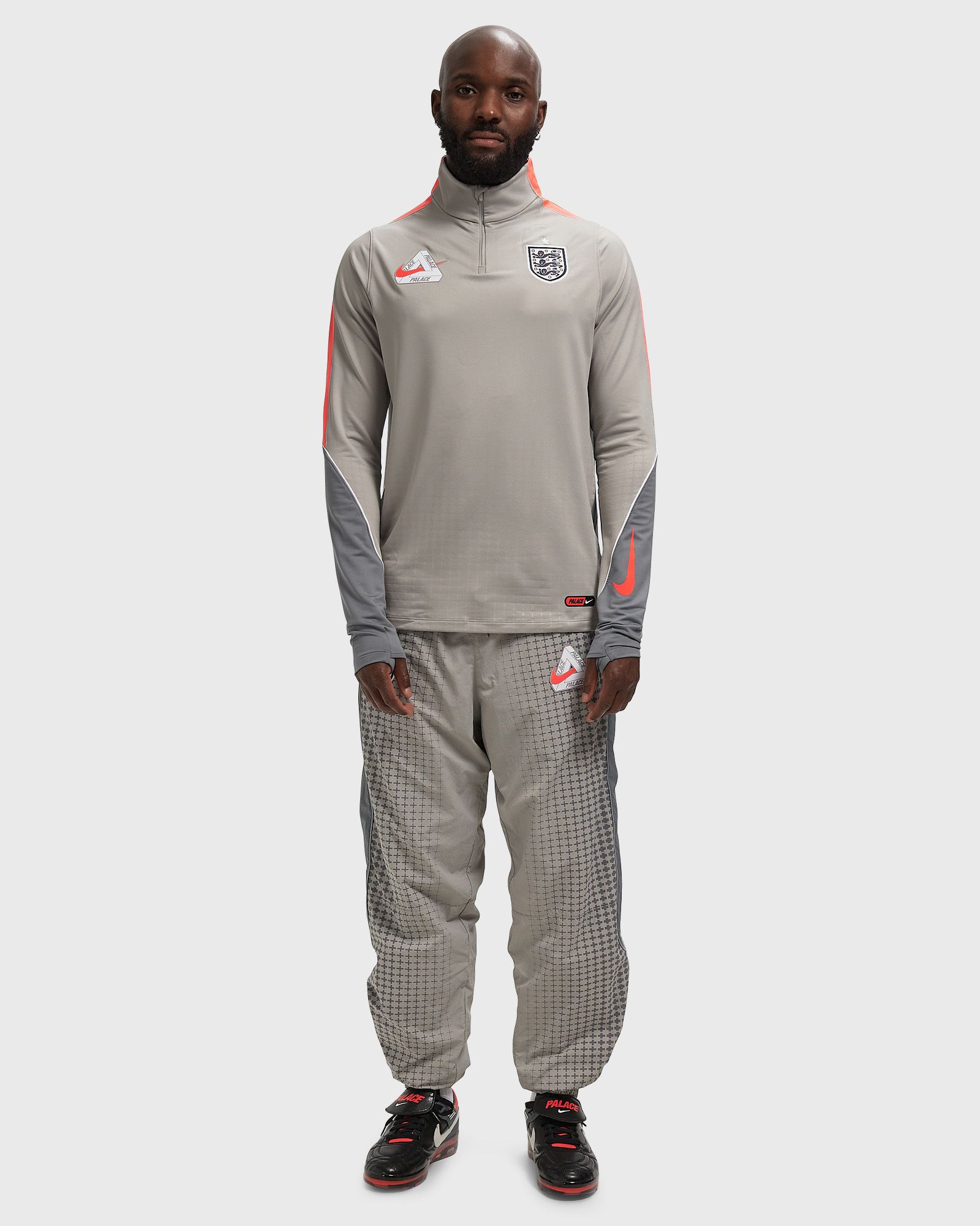 Nike England x Palace Strike Drill Top Grey | BSTN Store