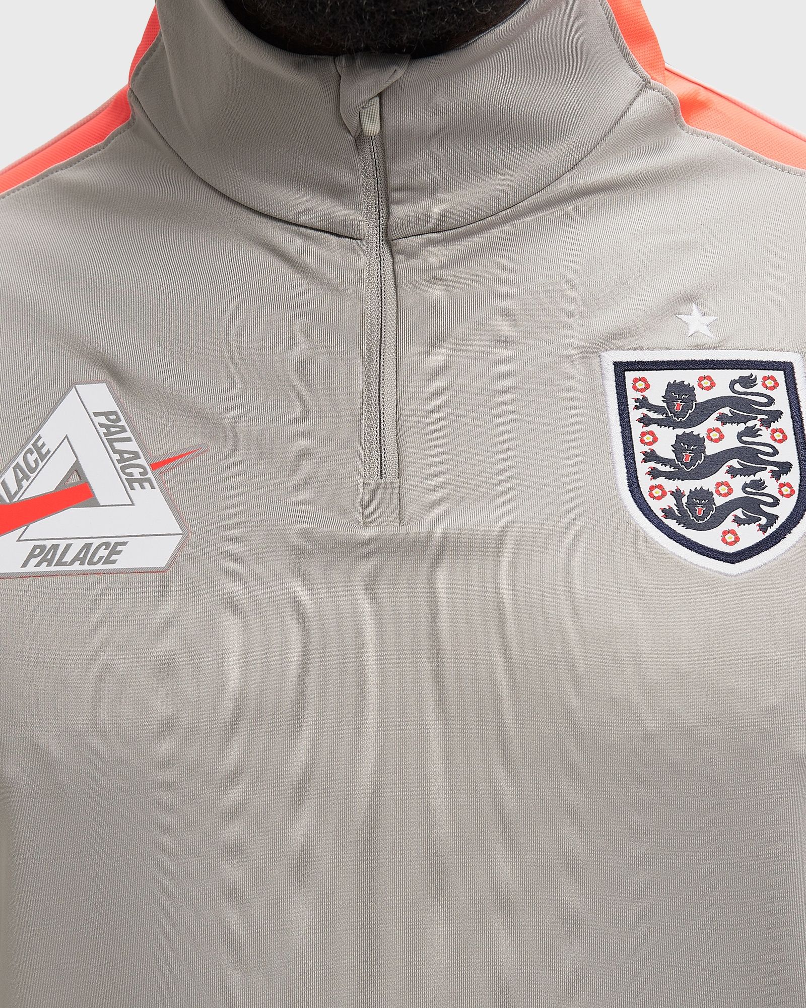 Nike England x Palace Strike Drill Top Grey | BSTN Store