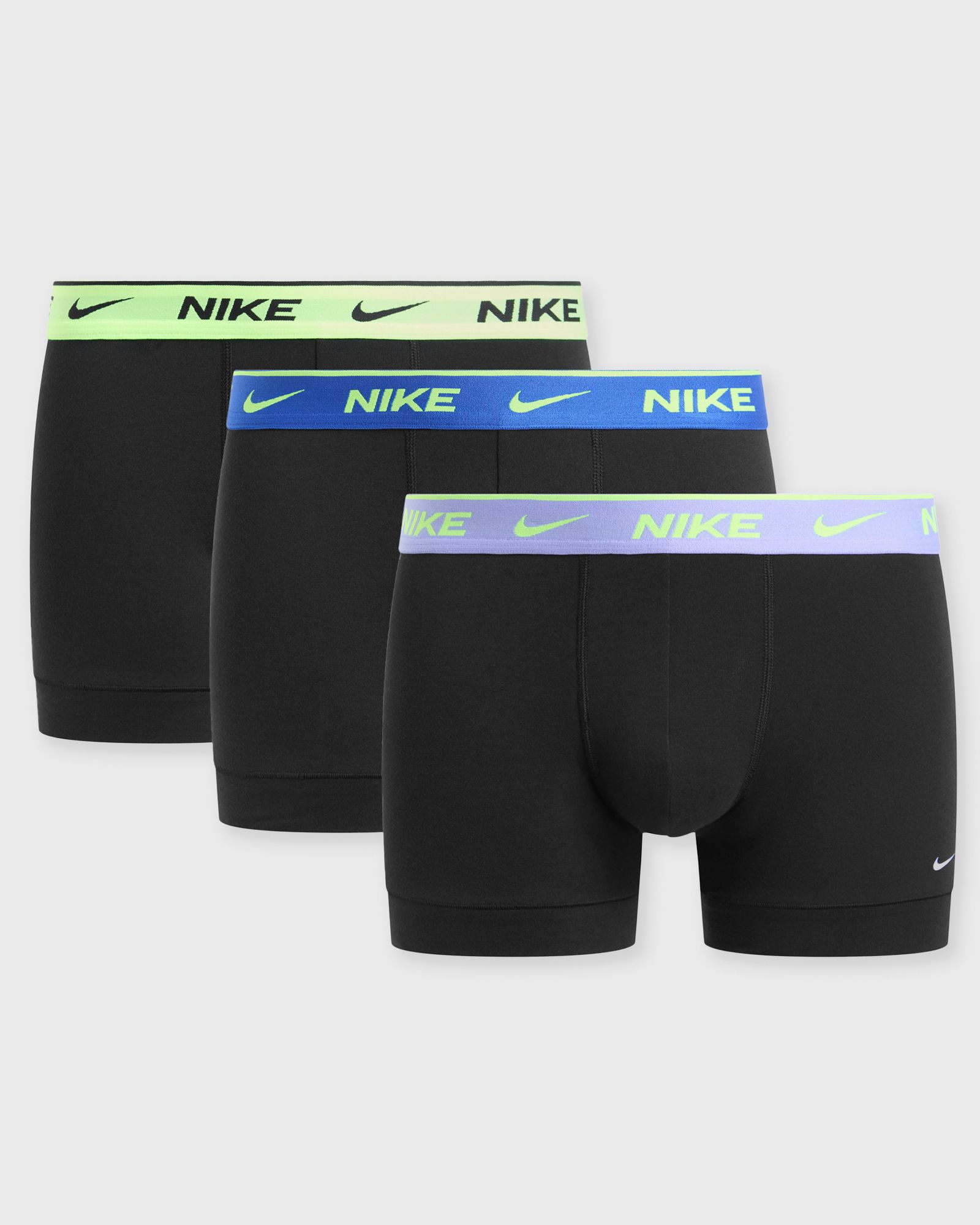 Nike ESSNTIAL COTTON STRC TRUNK 3PK, black