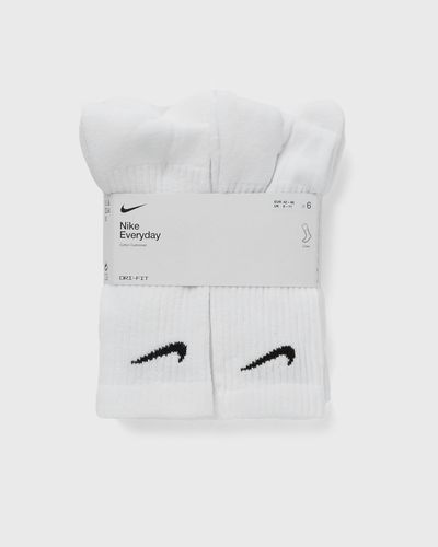 Nike Everyday Cushioned Training Crew Socks (6 Pairs), white