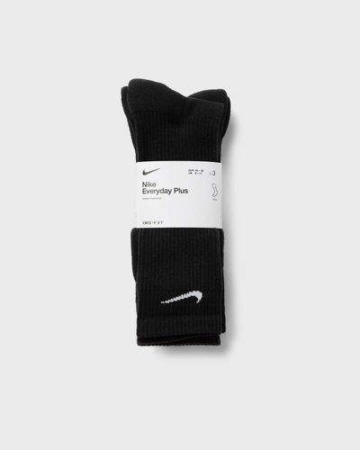 Nike Everyday Plus Cushioned Training Crew Socks (3 Pairs), black