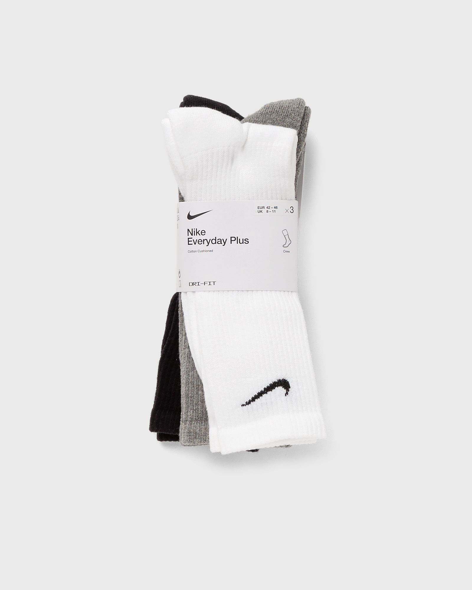 Nike Everyday Plus Cushioned Training Crew Socks (3 Pairs), multi
