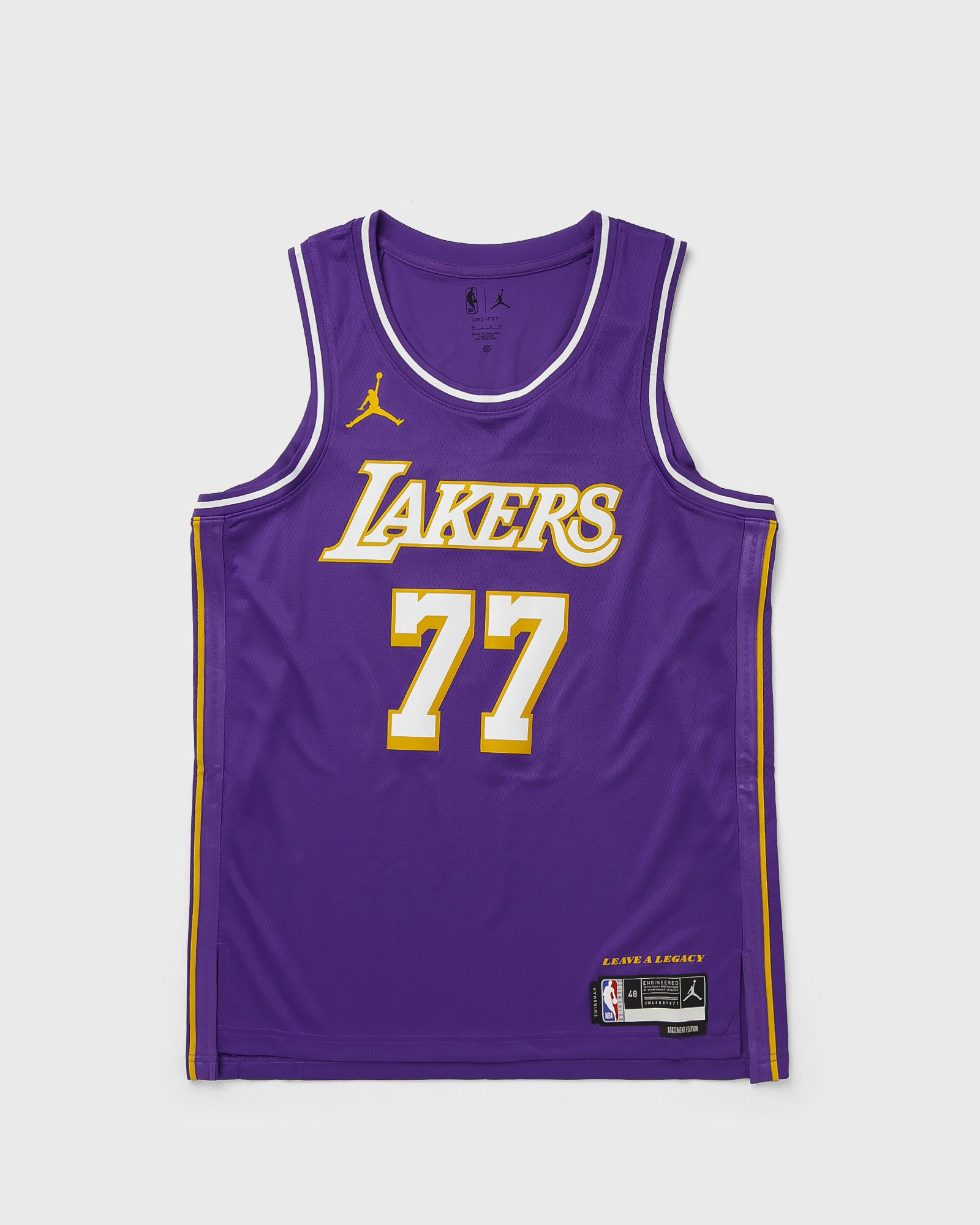 Nike NBA Swingman Jersey Los Angeles Lakers Statement Edition Luka Doncic #77, purple