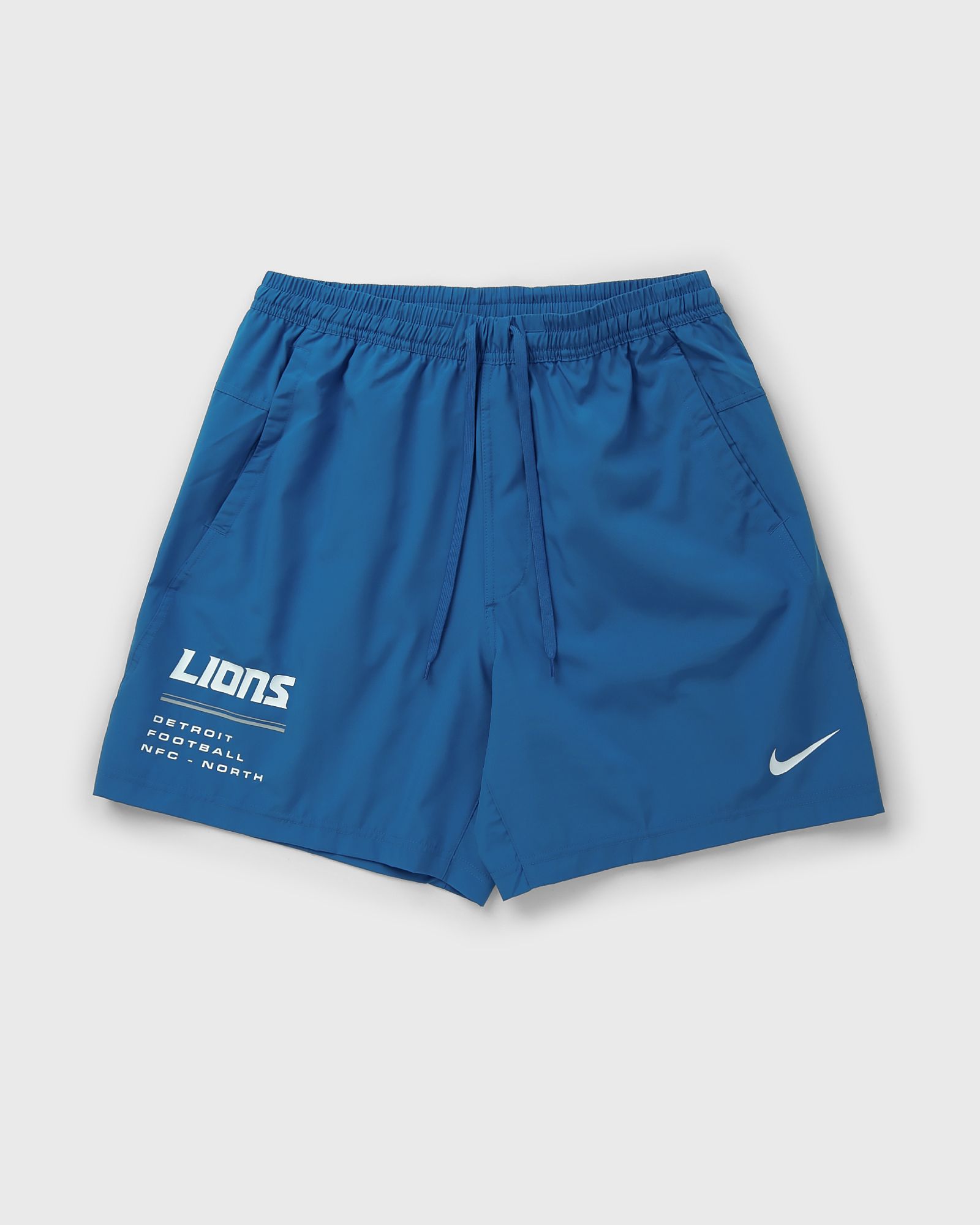 Nike NFL Detroit Lions Team Logo Nike Form Dri-FIT Unlined Woven 7 Short, blue