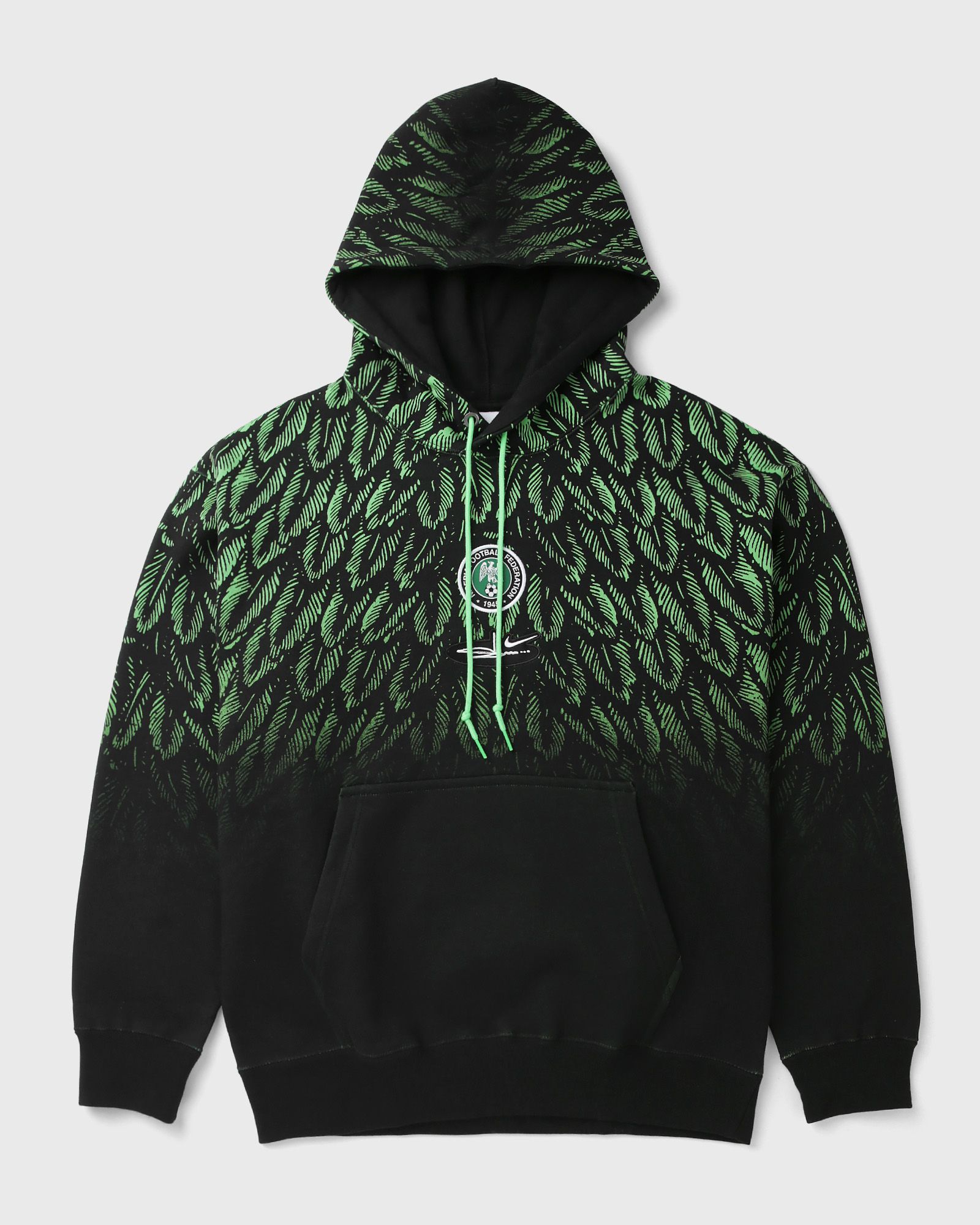 Nike Nigeria x Slawn Fleece Hoodie, black|green