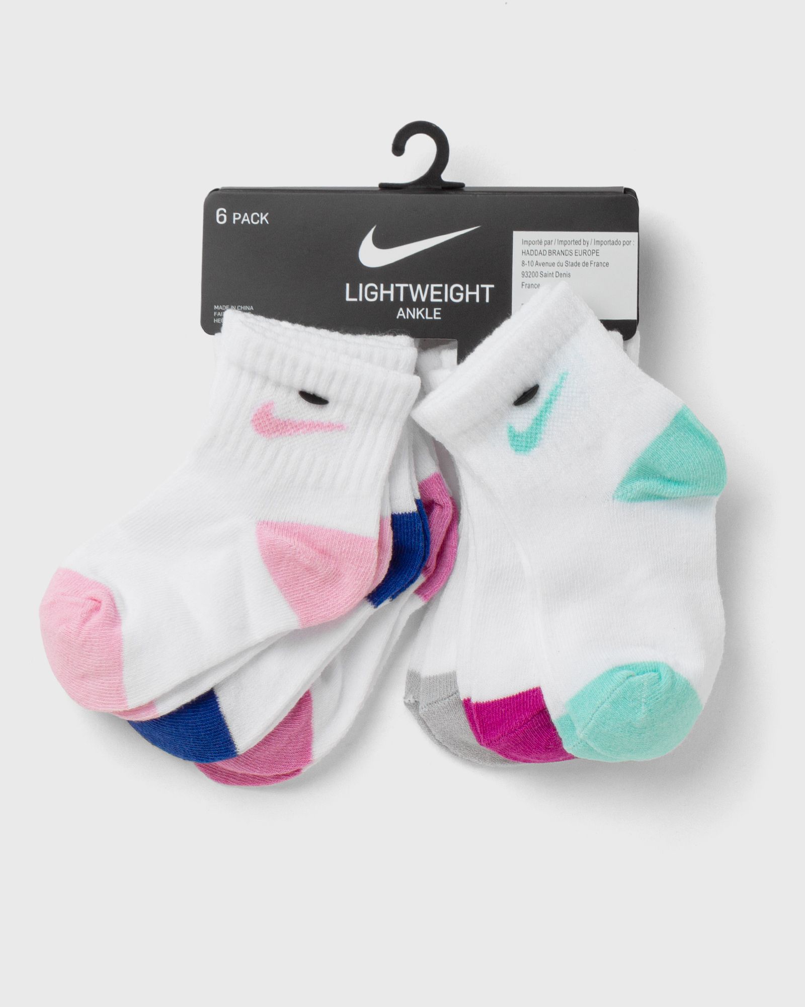 Nike POP COLOR ANKLE 6-PACK, pink