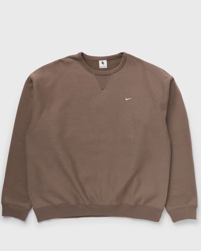 Nike SOLO SWOOSH BB CREW, brown