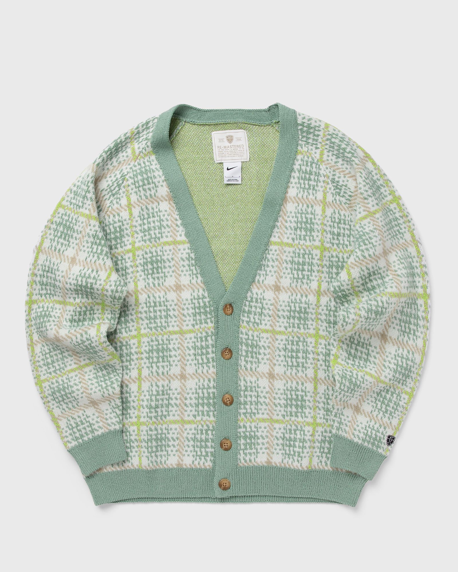 Nike TARTAN CARDIGAN LOOSE, green