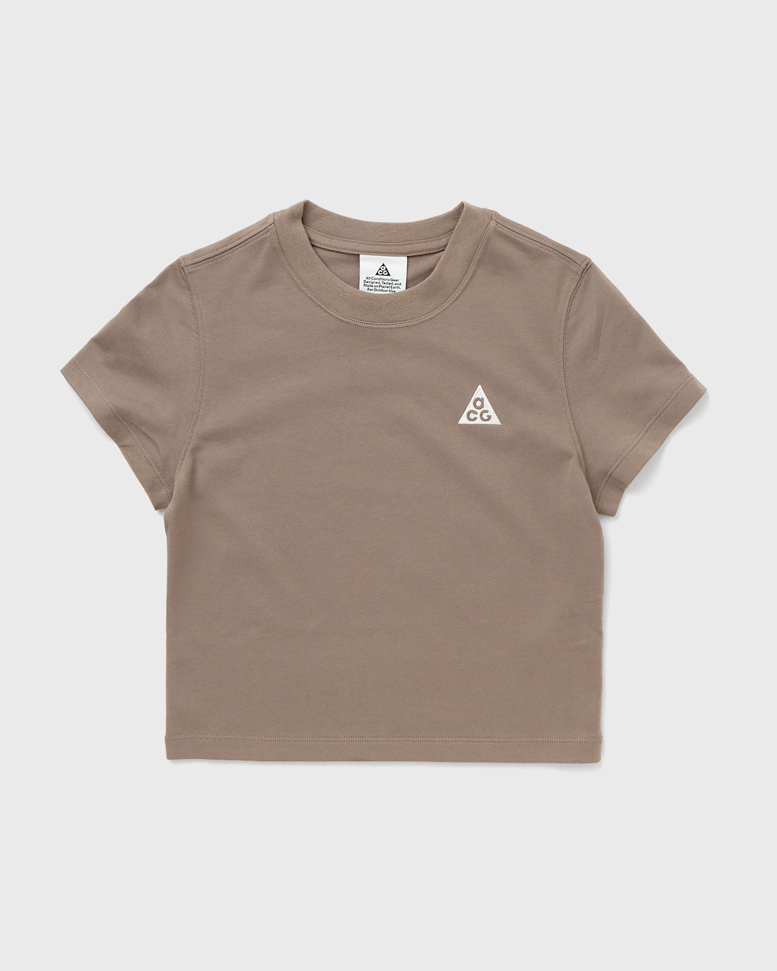 Nike WMNS ACG DF FITTED TRI SS, brown
