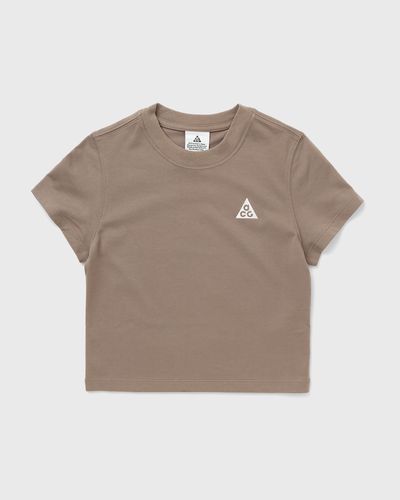 Nike WMNS ACG DF FITTED TRI SS, brown