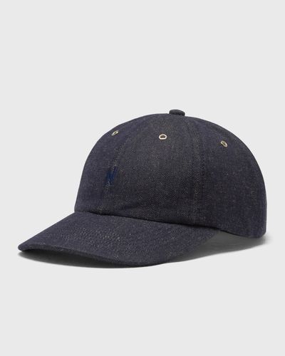 Norse Projects Broken Twill Cotton Linen Denim 6 Panel Cap, multi