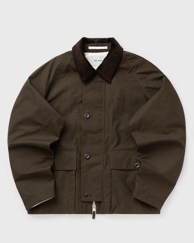Norse Projects Holmen Wax Raglan Light Jacket, brown