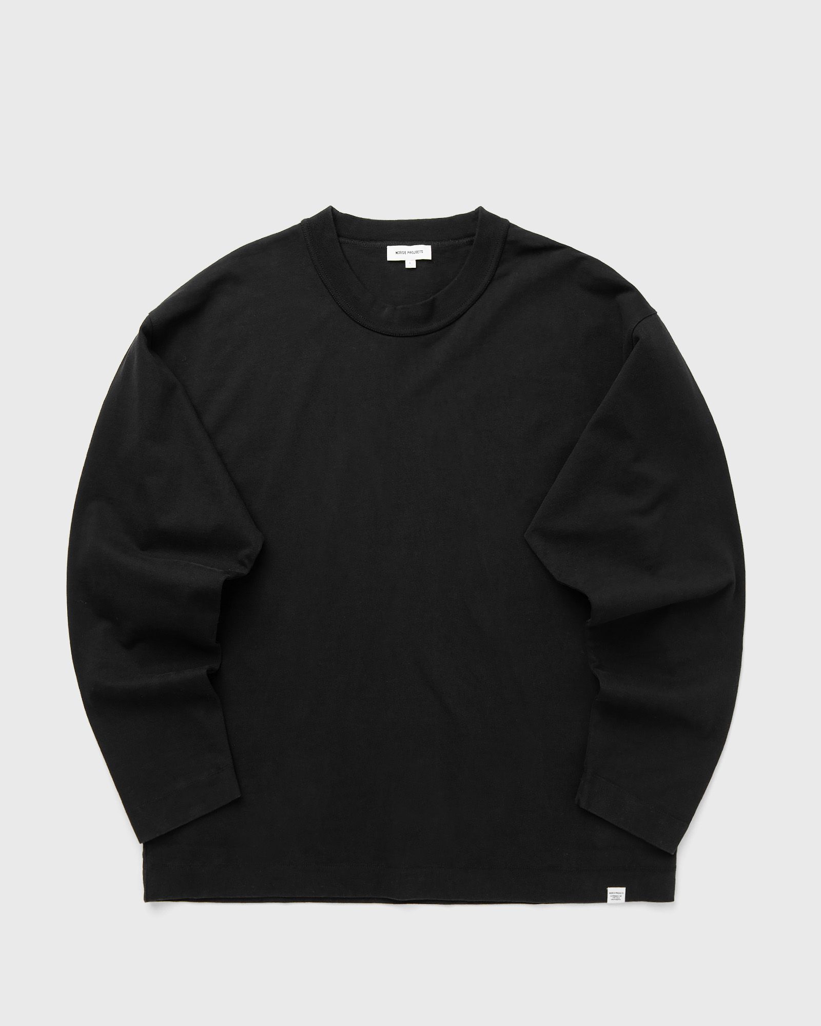 Norse Projects Isefjord Compact Cotton LS Tee, black