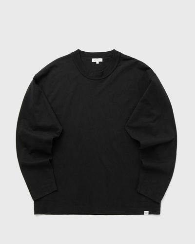 Norse Projects Isefjord Compact Cotton LS Tee, black