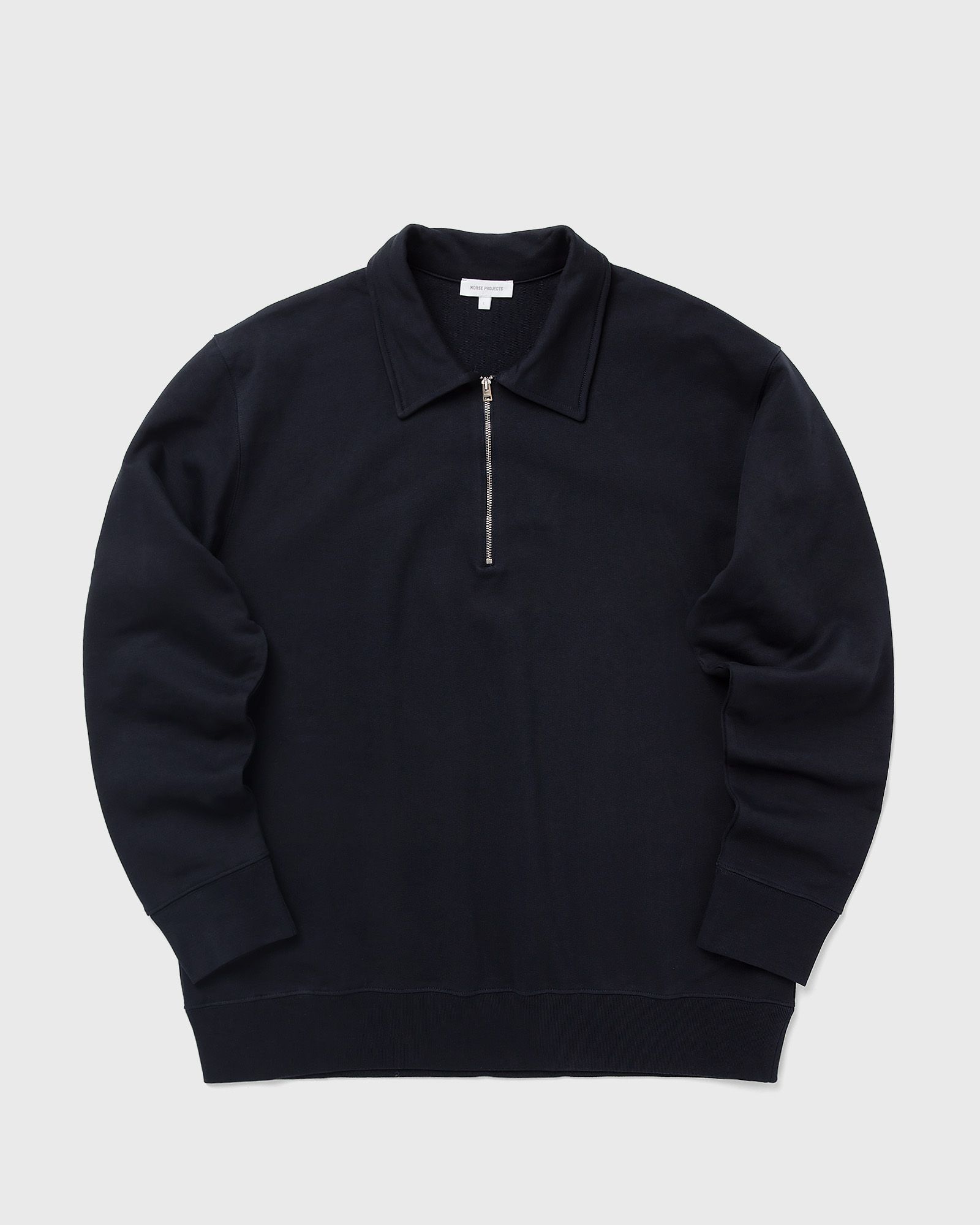 Norse Projects Norse Standard Half Zip Sweatshirt, blue