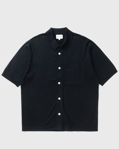 Norse Projects Rollo Cotton Linen SS Shirt, blue