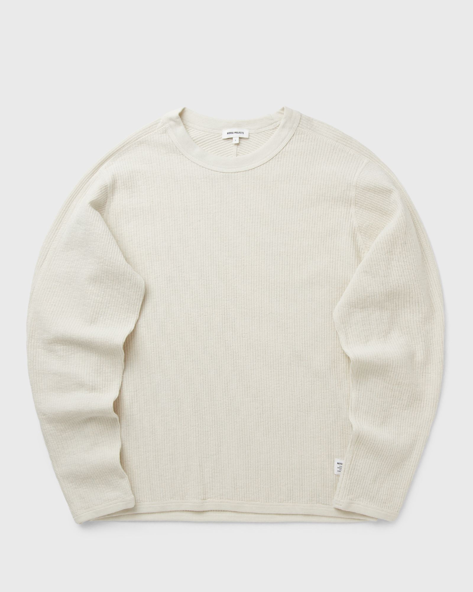 Norse Projects Stevns Cotton Hemp Military Rib LS Tee, beige