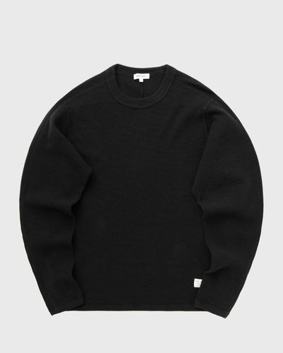 Norse Projects Stevns Cotton Hemp Military Rib LS Tee, black