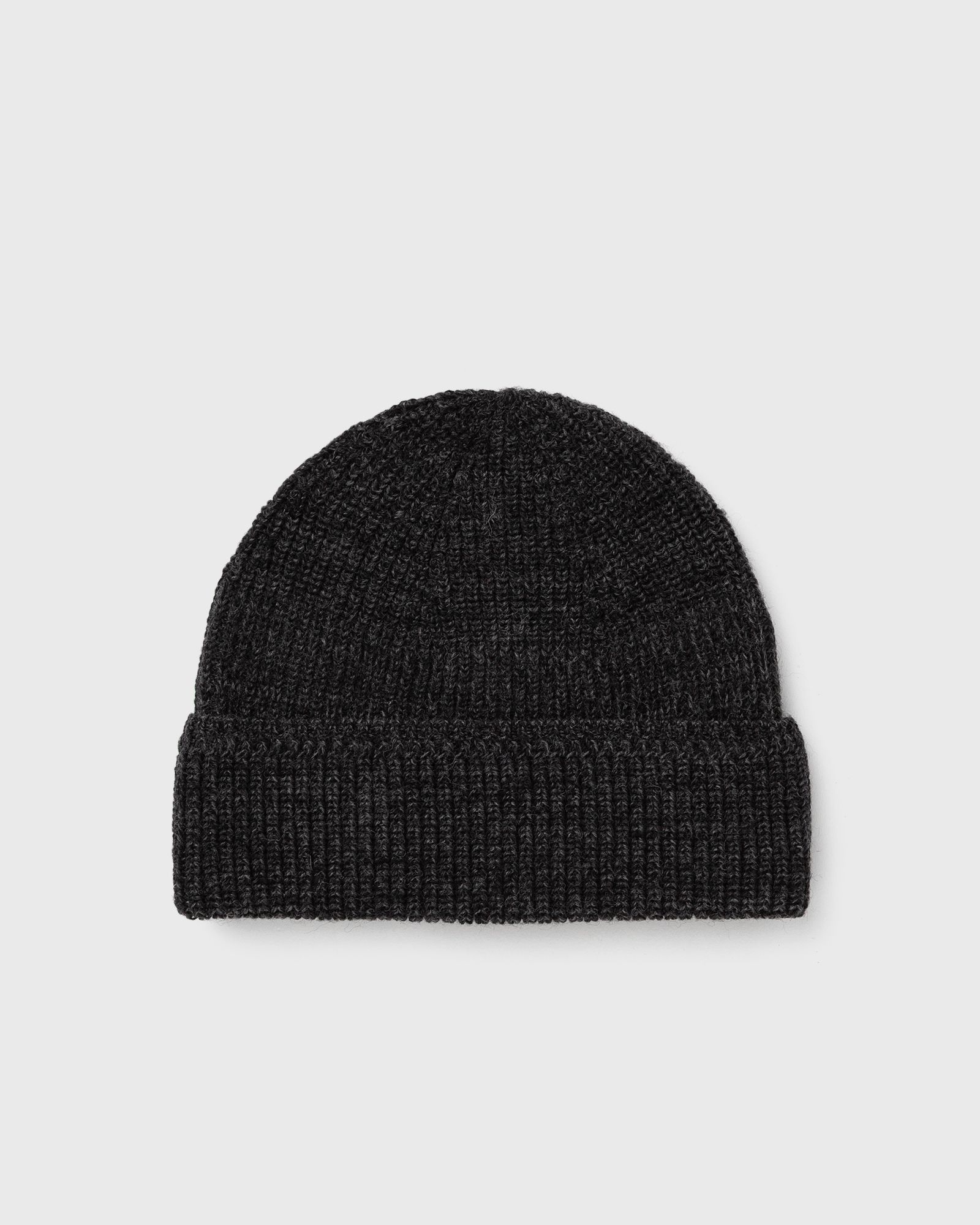 Norse Projects Wool Cotton Rib Beanie, grey